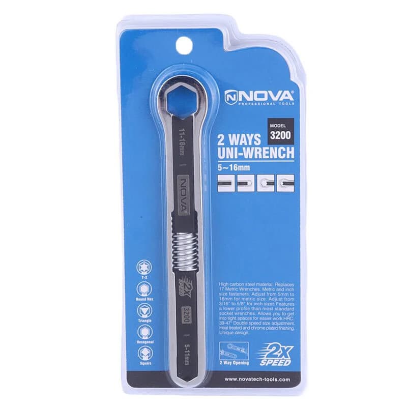 آچار دو سر رینگ تنظیم شونده 3.16 / 5.8 اینچی نووا Nova NTA-3200 — تصویر ۲