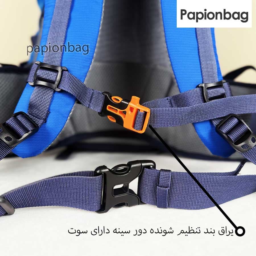 کوله پشتی کوهنوردی حرفه ای فنردار70+10 لیتری دیوتر (duter) کد1049 — تصویر ۵