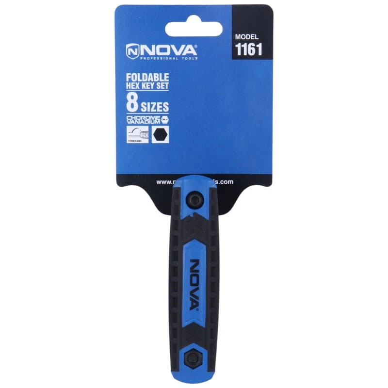 ست آچار آلن شش گوش 8 عددی نوا Nova 1161 — تصویر ۲
