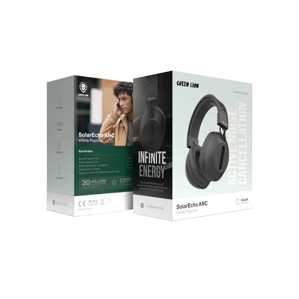 هدفون بلوتوث سولار گرین لاین Green Lion SolarEcho ANC Infinite Playtime — تصویر ۸