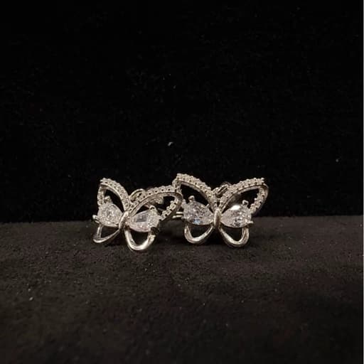 گوشواره نقره پروانه