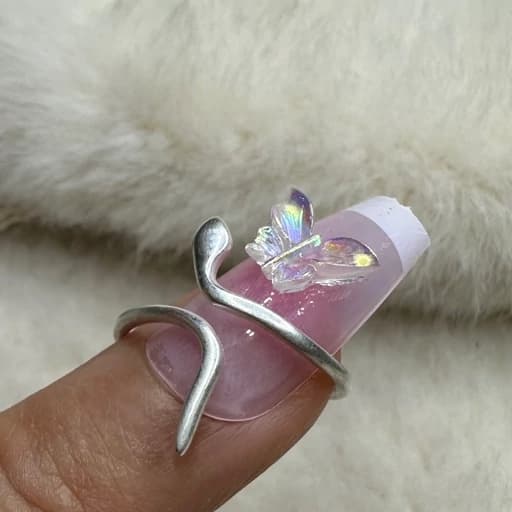 انگشتر نقره 925 زنانه طرح مار
