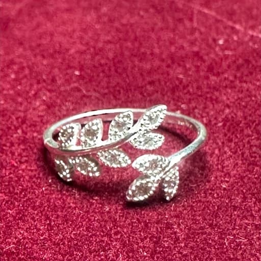 انگشتر زنانه نقره 925 طرح برگ