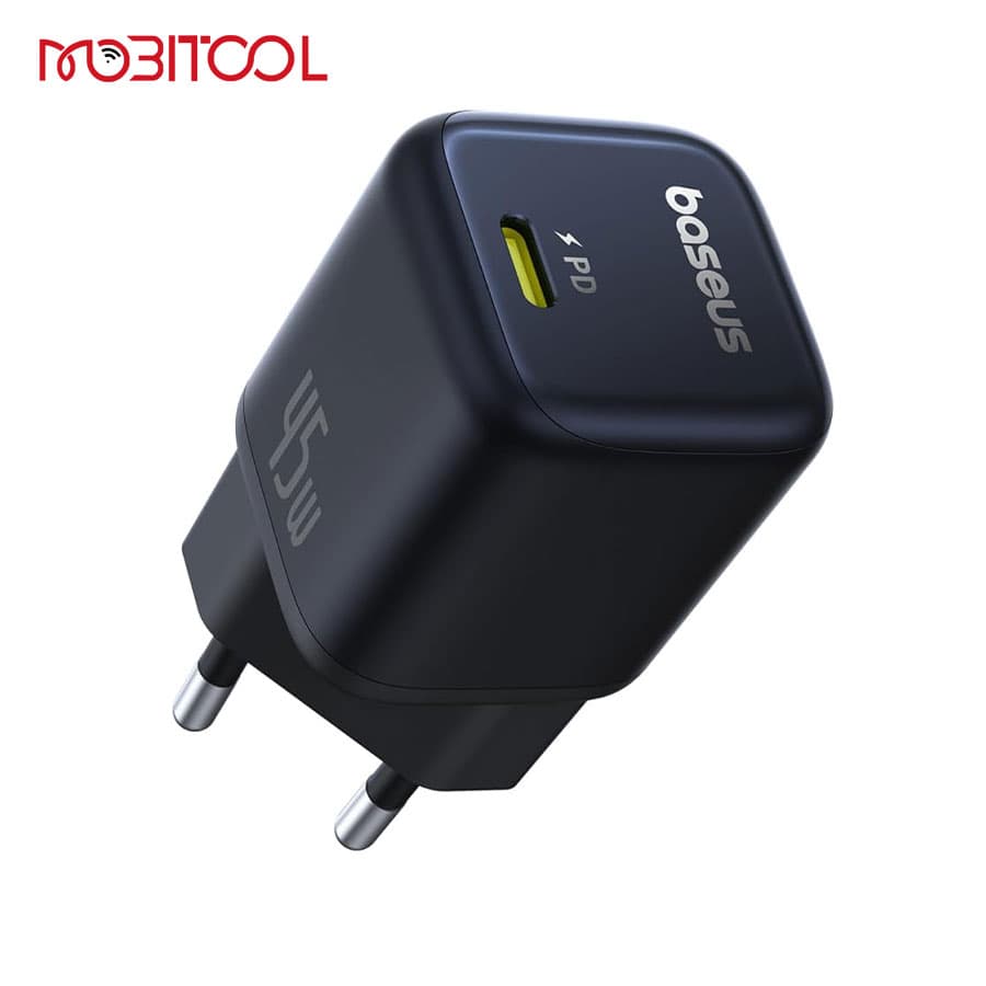 آداپتور شارژ دیواری 45 وات بیسوس Baseus PicoGo Ultra Mini Fast Charger 45W CCGAN45CE — تصویر ۴