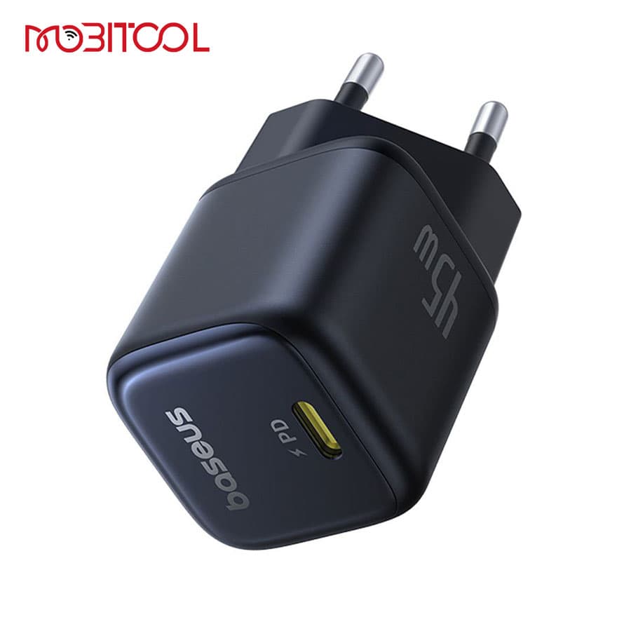 آداپتور شارژ دیواری 45 وات بیسوس Baseus PicoGo Ultra Mini Fast Charger 45W CCGAN45CE — تصویر ۲