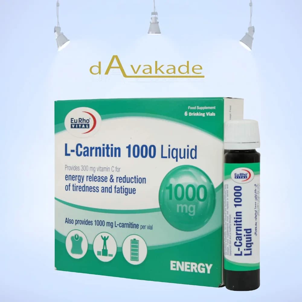 ویال خوراکی ال-کارنیتین ۱۰۰۰ میلی‌گرم یوروویتال EuRho Vital
