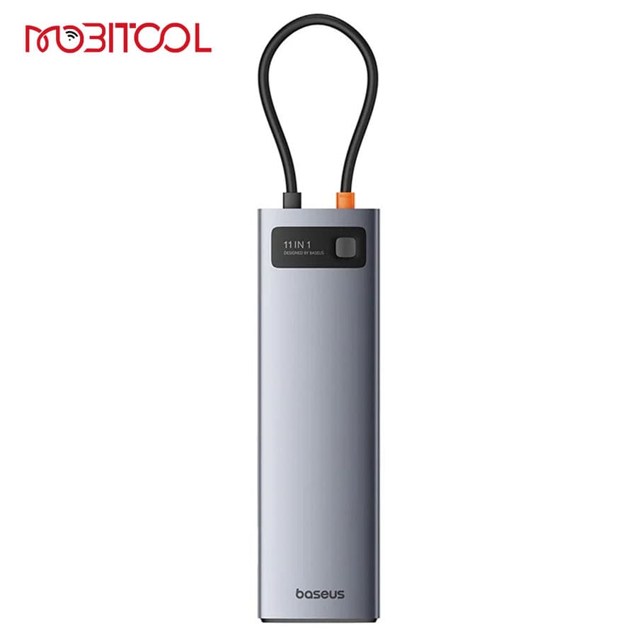 هاب تایپ سی 11 پورت بیسوس Baseus Metal Gleam Series 11 Port USB BS-OH147 B00030709811 — تصویر ۳