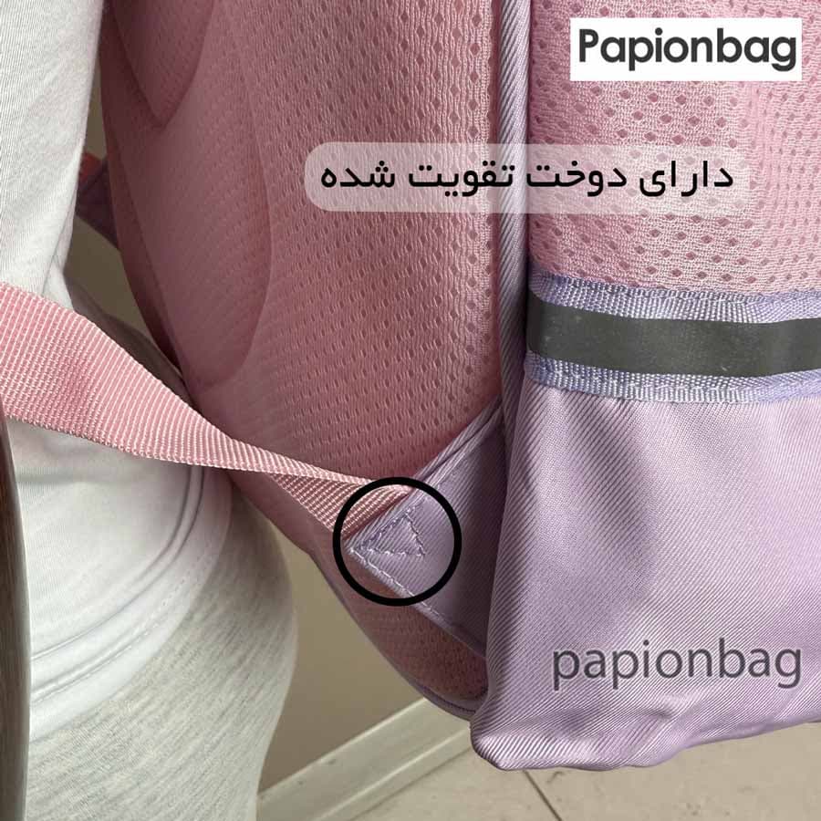 کیف مدرسه کرومی و ملودی نگین دار اعلاء کد961 — تصویر ۵