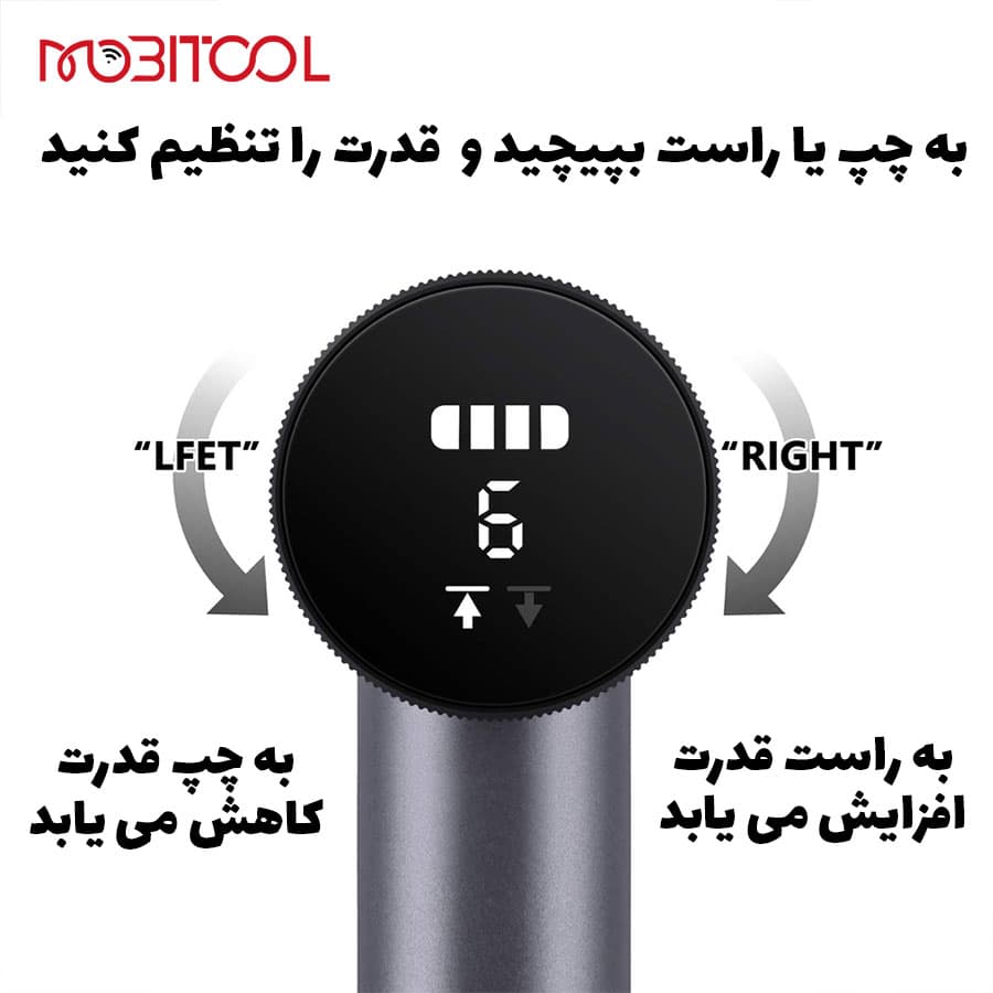 پیچ گوشتی شارژی تفنگی با 30 سری پاورولوژی Powerology 30 Bits Electric Screwdriver Gun P30IN1CSS — تصویر ۶