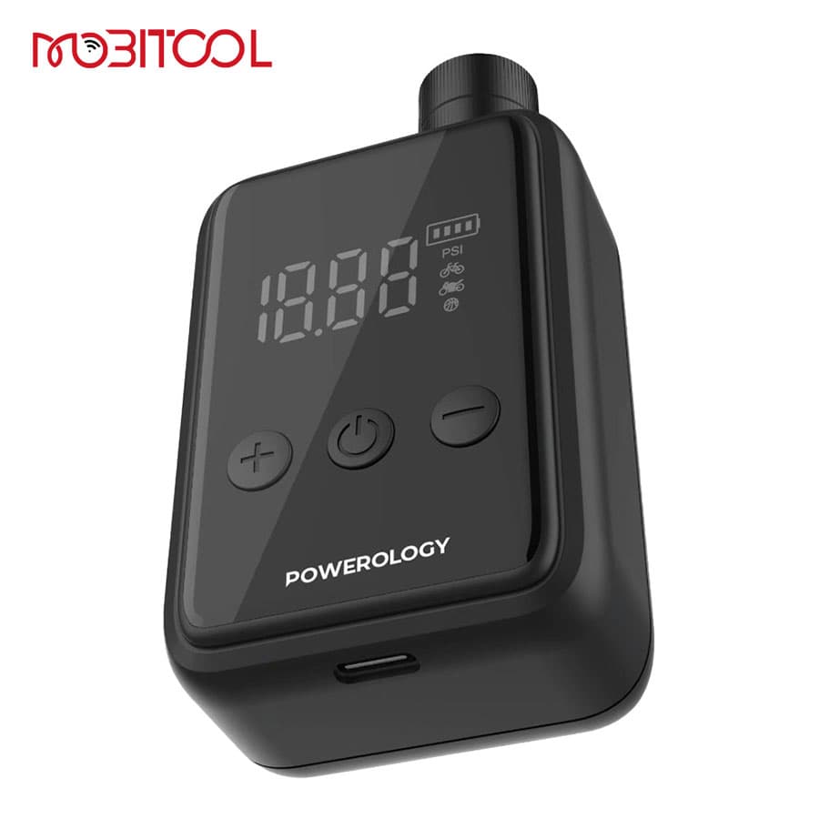 کمپرسور باد دوچرخه،موتور و توپ پاورولوژی Powerology Super Compact Tire Inflator P25CMAPBK — تصویر ۶