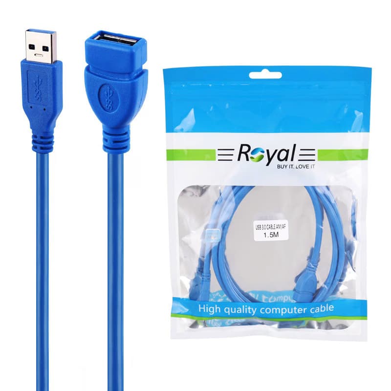 کابل افزایش طول USB 2.0 رویال به طول 3 متر