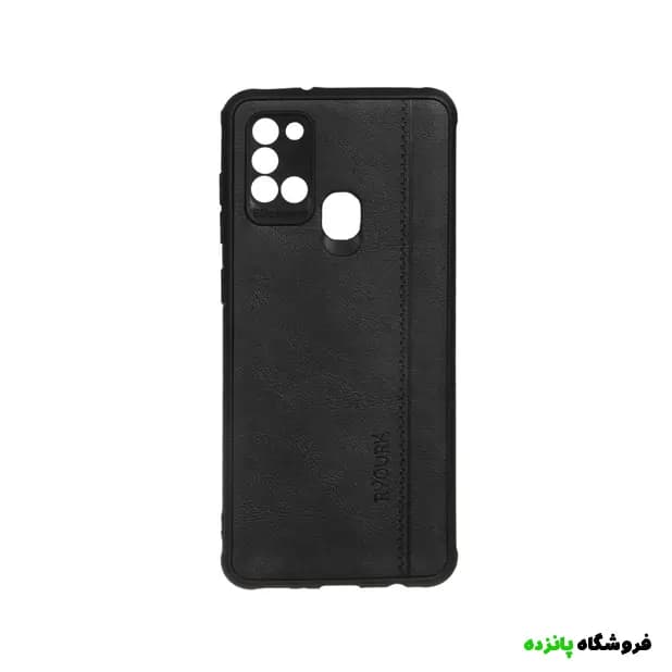 قاب طرح چرم RYOURK مدل سامسونگ A21s – مشکی