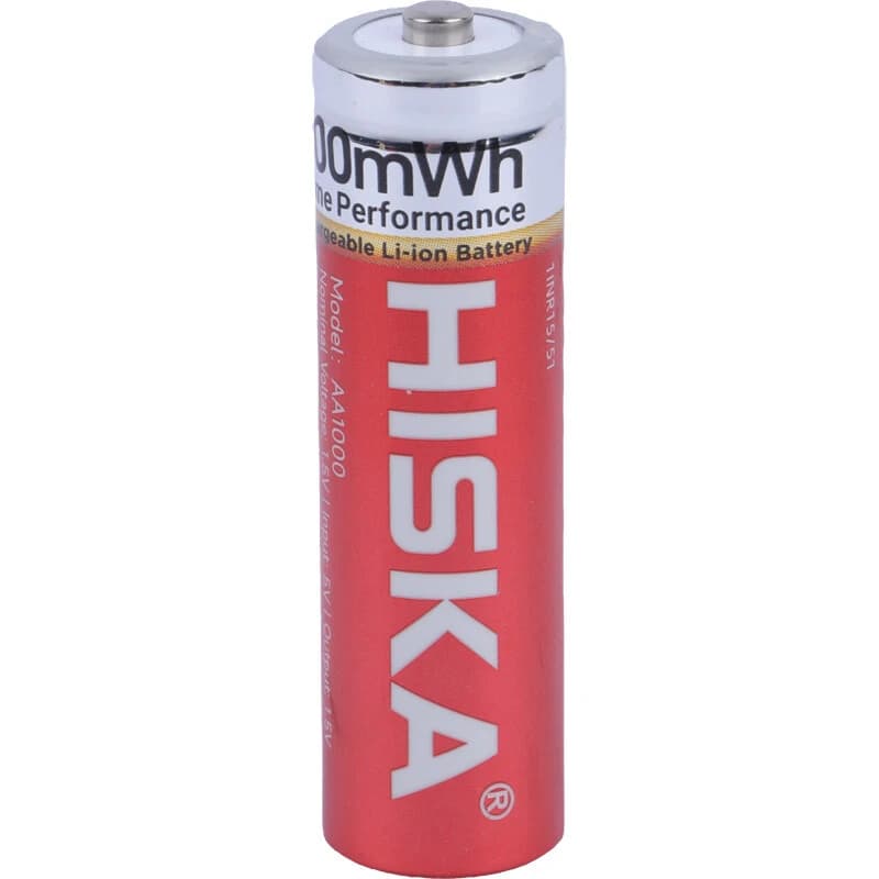 باتری دوتایی قلمی شارژی هیسکا Hiska H15-AA2 AA 2400mAh — تصویر ۳