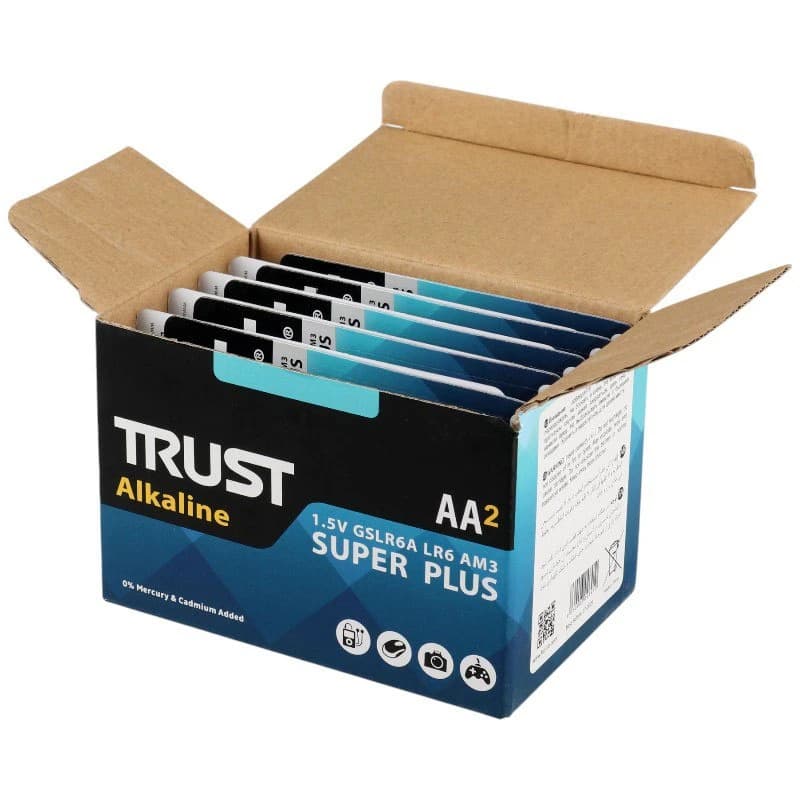 باتری دوتایی قلمی تراست Alkaline Super Plus LR6 — تصویر ۳