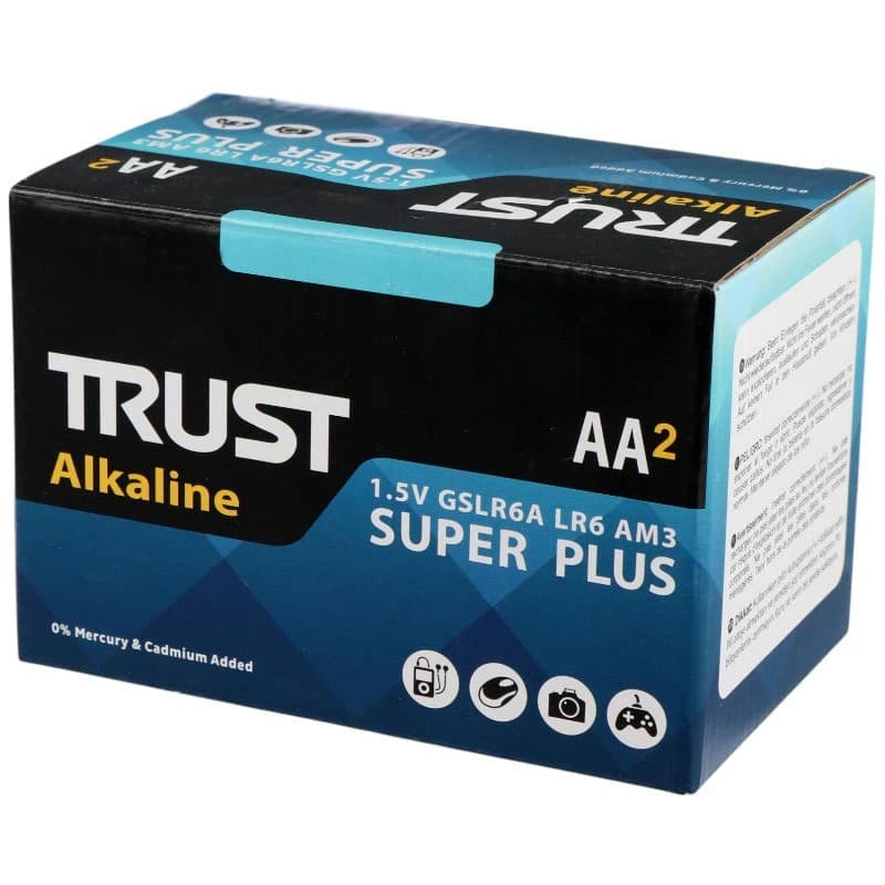 باتری دوتایی قلمی تراست Alkaline Super Plus LR6 — تصویر ۲