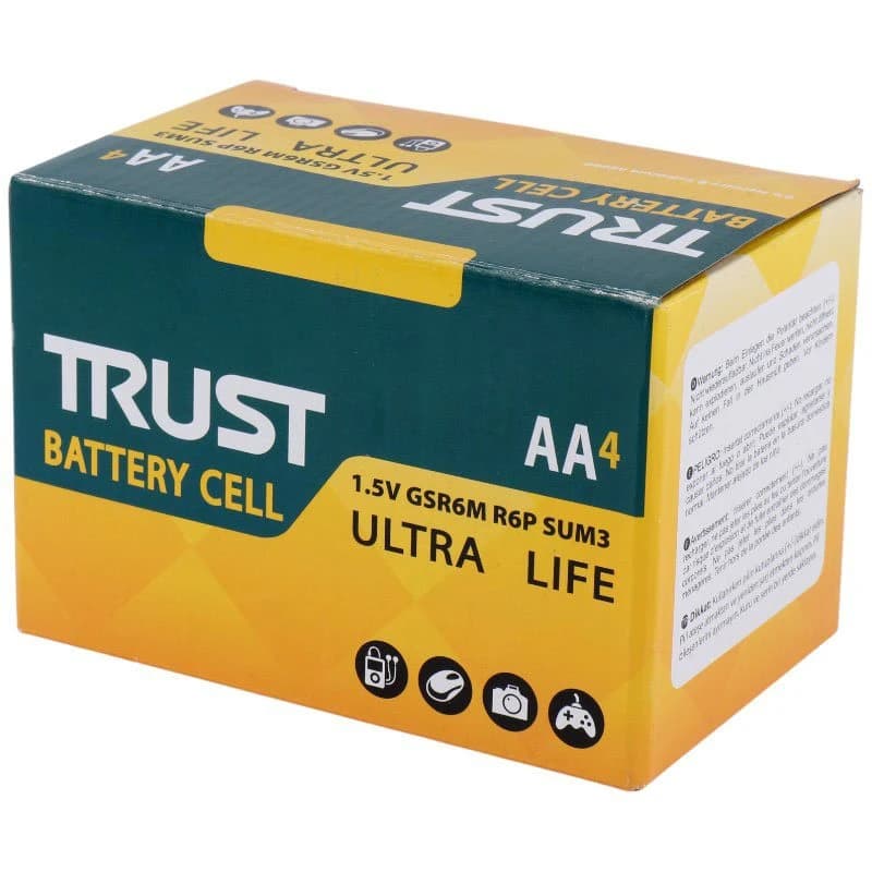 باتری چهارتایی قلمی تراست Ultra Life R6P — تصویر ۲