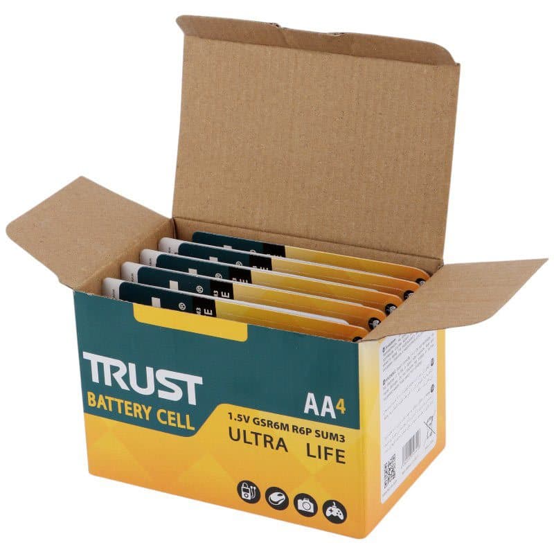باتری چهارتایی قلمی تراست Ultra Life R6P — تصویر ۳