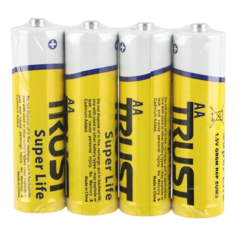 باتری چهارتایی قلمی تراست Trust Super Life R6P شرینک