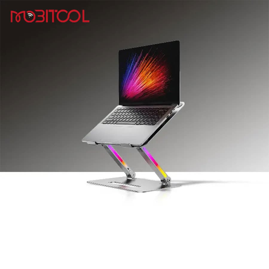 استند آلومینیومی لپ تاپ پرودو Porodo 17.3″ Aluminum Laptop Stand PD-LFST050-GY — تصویر ۴