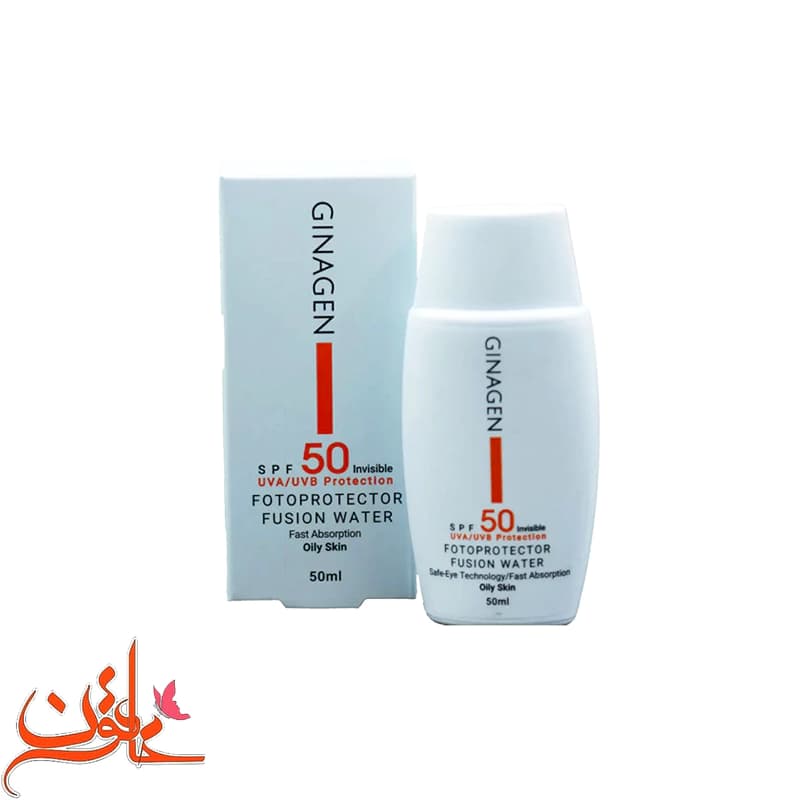 کرم ضد آفتاب ژیناژن بی رنگ مناسب پوست خشک SPF50