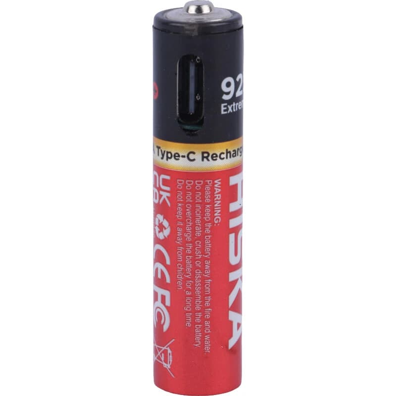 باتری دوتایی نیم قلمی شارژی هیسکا Hiska H16-AAA2 AAA 250mAh — تصویر ۱۱