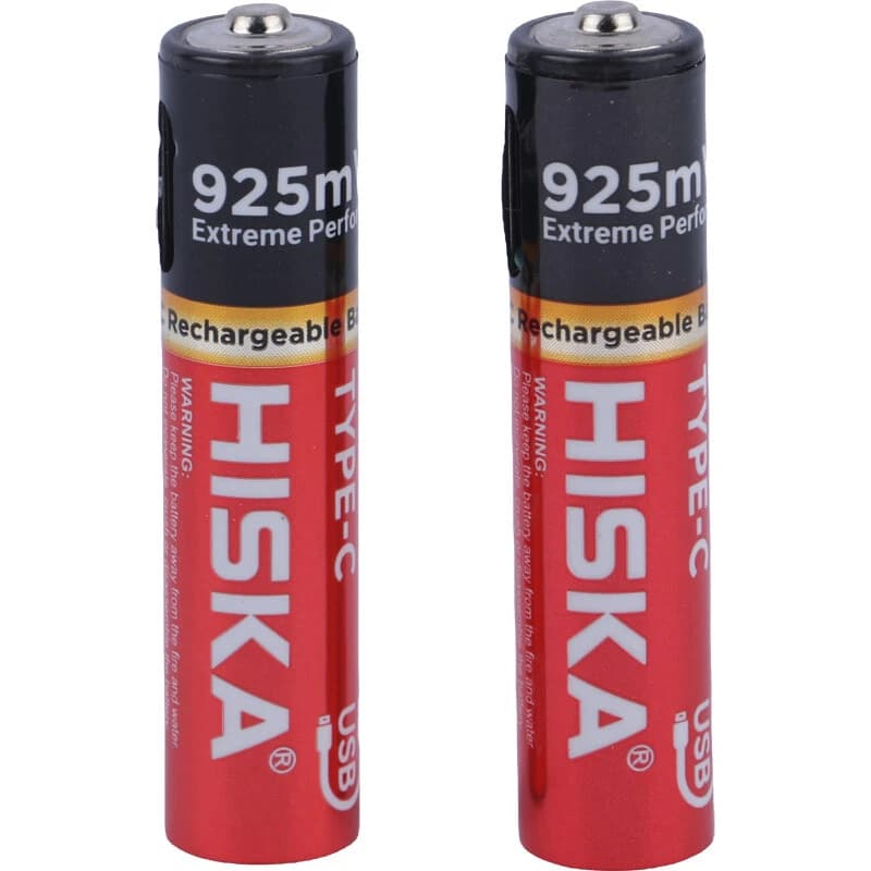 باتری دوتایی نیم قلمی شارژی هیسکا Hiska H16-AAA2 AAA 250mAh