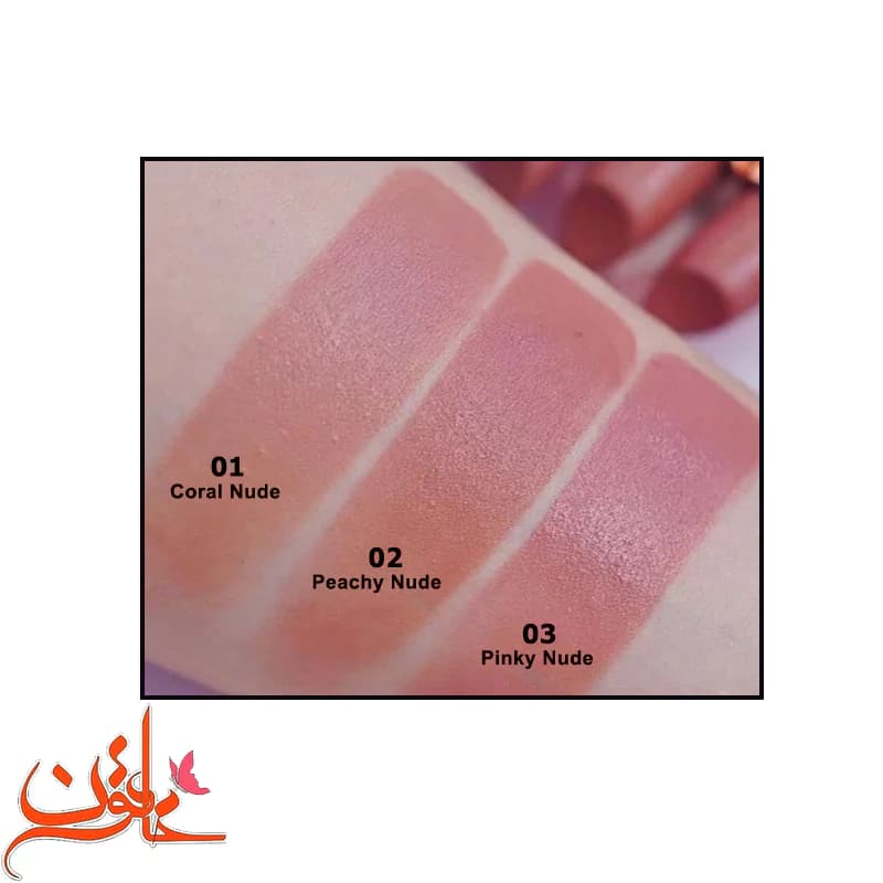 رژ لب جامد گلدن رز مدل نود لوک شماره 01 Golden Rose Lipstick — تصویر ۲