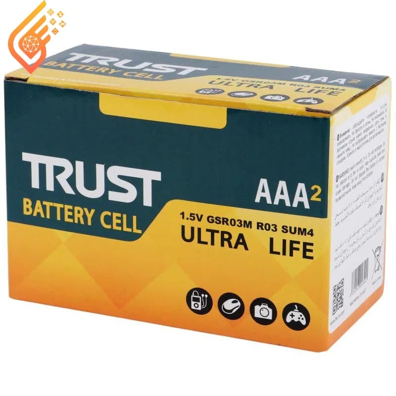 باتری دوتایی نیم قلمی تراست Ultra Life R03 — تصویر ۶