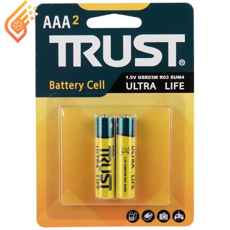 باتری دوتایی نیم قلمی تراست Ultra Life R03 — تصویر ۵