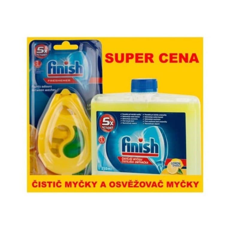 ست بوگیر و جرمگیر ماشین ظرفشویی فینیش Finish رایحه لیمو — تصویر ۲