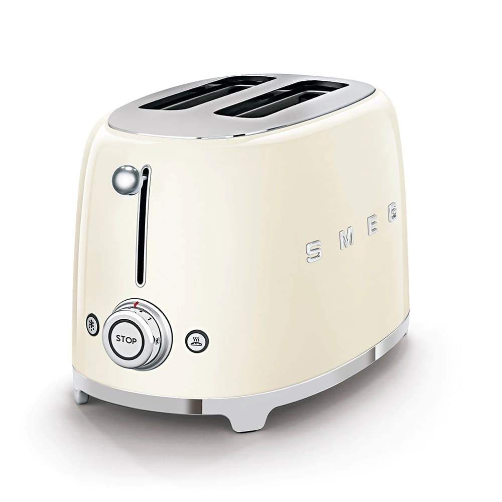 توستر نان کوچک دو اسلایس smeg مدل TSF01 رنگ کرم — تصویر ۲