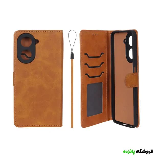کیف موبایل مگنتی شیائومی Redmi A5 داخل خز MNC Plus – عسلی