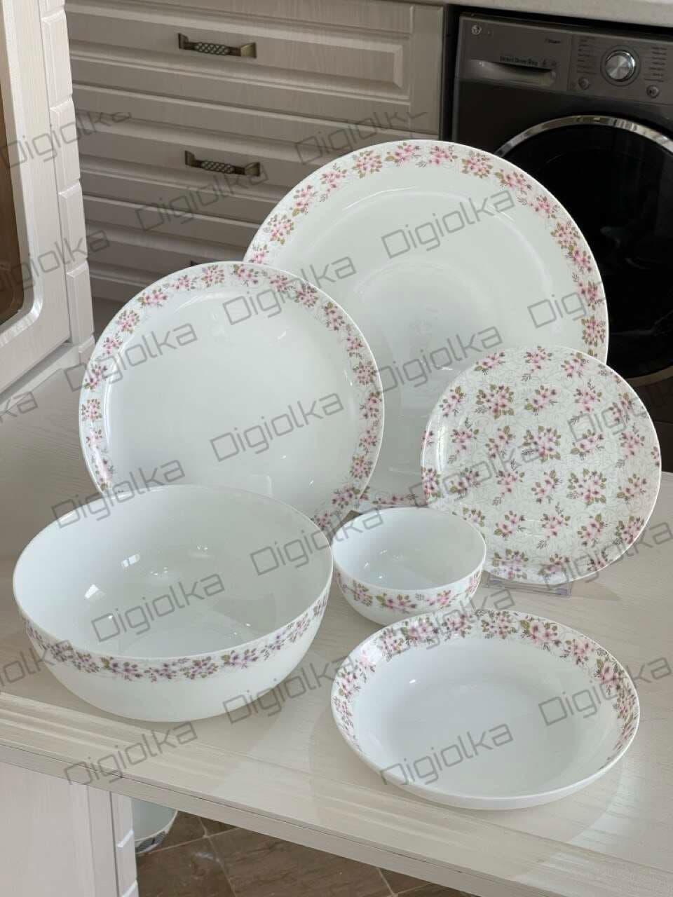 سرویس ۲۶ پارچه آرکوپال گلدن اپال طرح شوکا صورتی