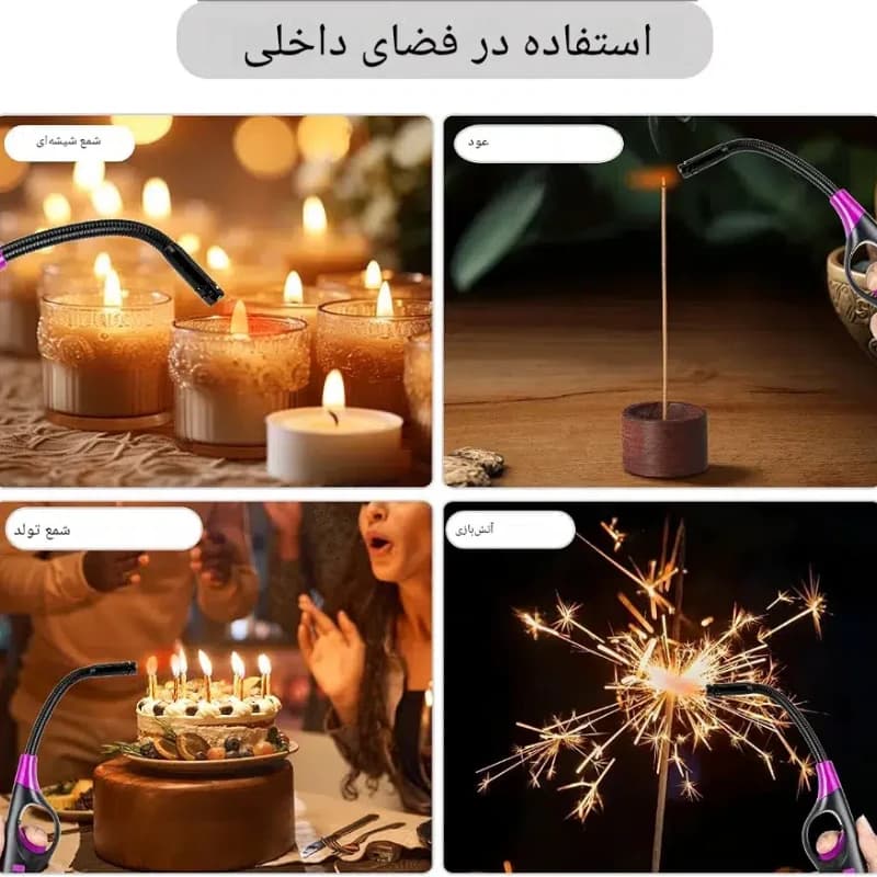 فندک گاز هرمی کیفیت بالا P9710 — تصویر ۴