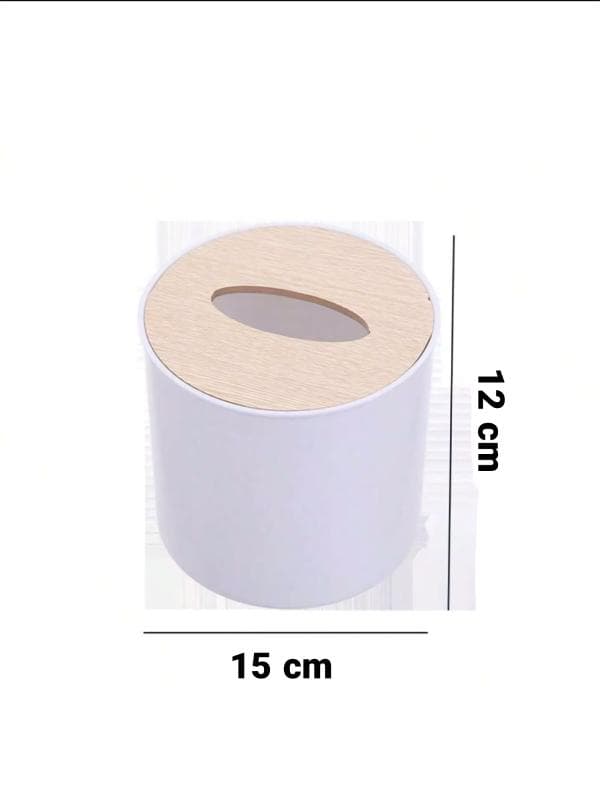 جا دستمال کاغذی فلزی درب چوبی T5109 — تصویر ۸