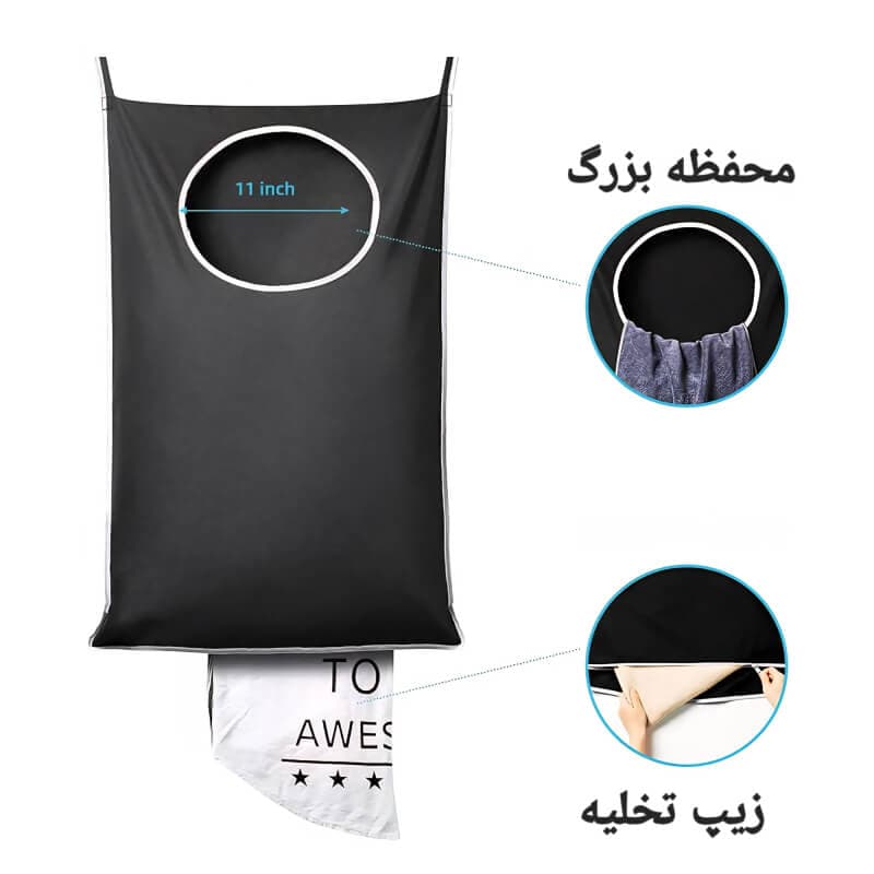 کیسه رخت چرک پشت دری D831 — تصویر ۴