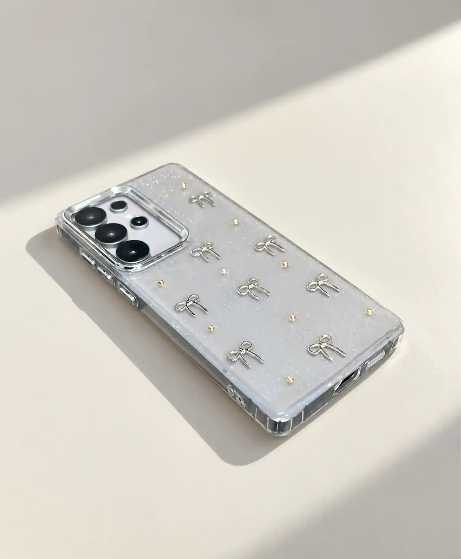 قاب ژله ای شاین دار پاپیونی گوشی موبایل Samsung S25 Ultra — تصویر ۳