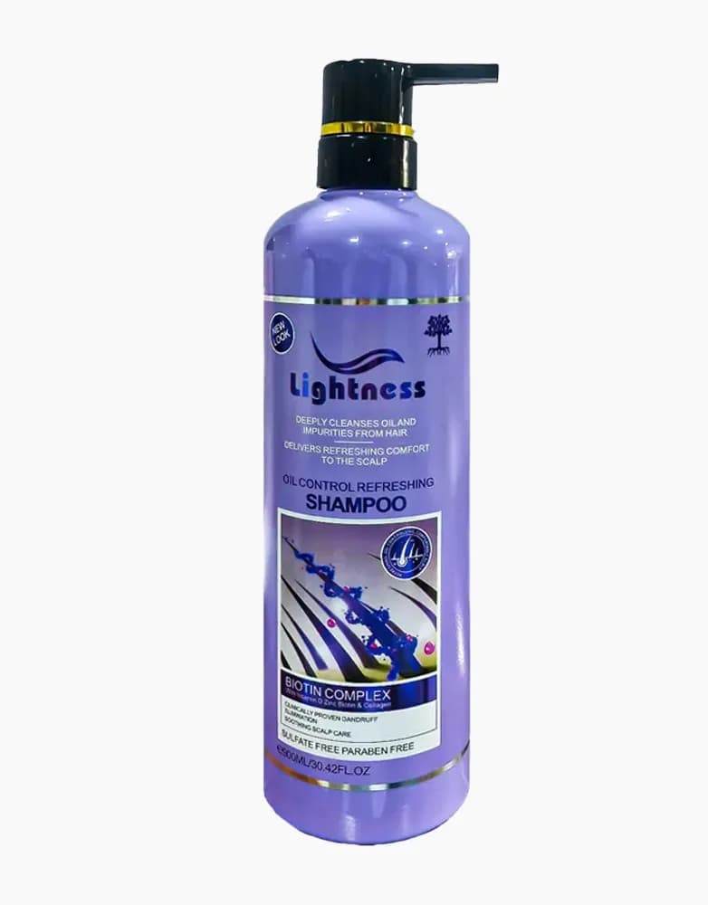 شامپو مو لایتنس موهای چرب مدل Oil Control Refreshing | حجم 900 میل