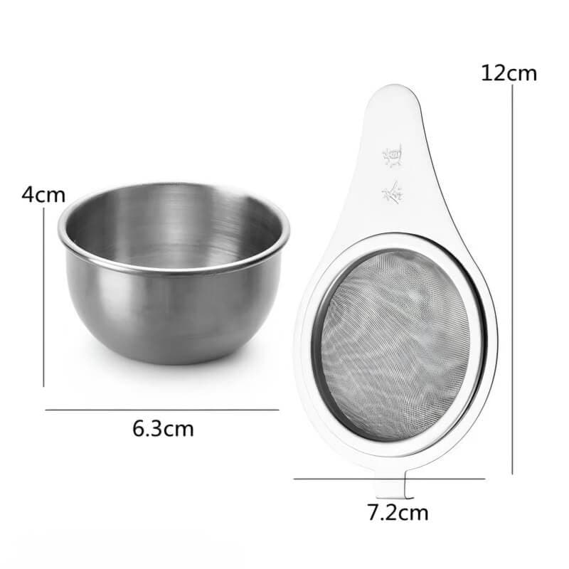 چای صاف کن استیل پایه دار Q824 — تصویر ۲