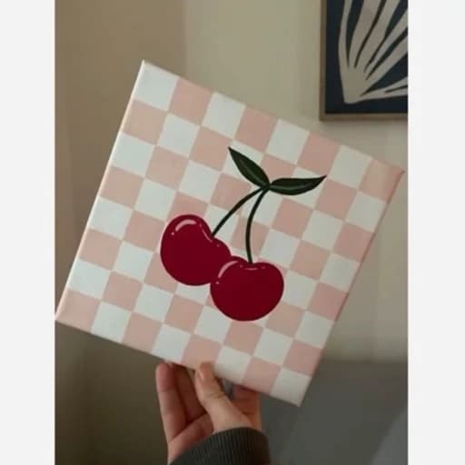 تابلو نقاشی طرح گیلاس