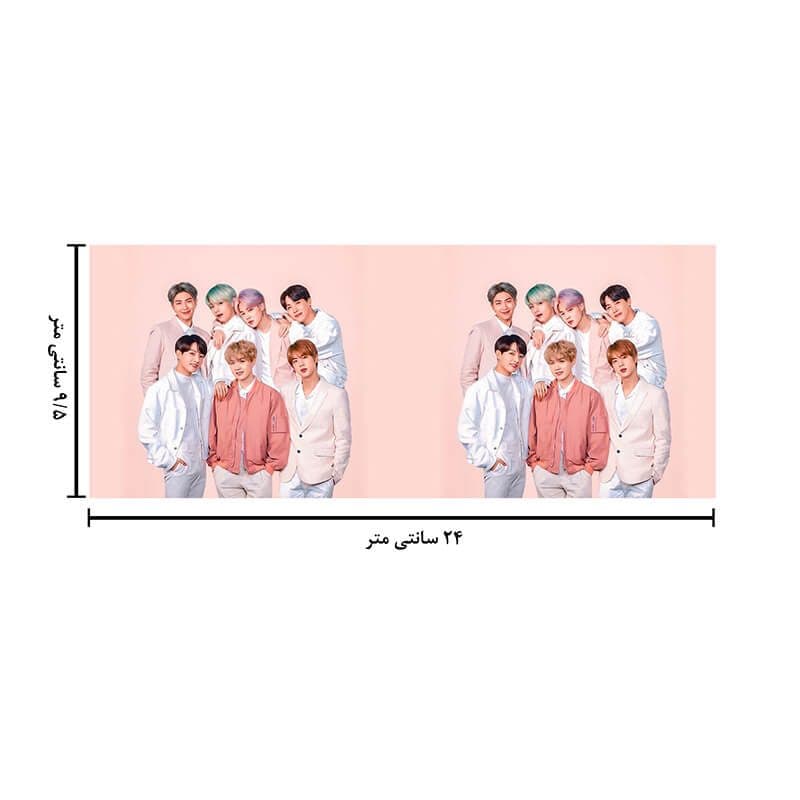ماگ حرارتی طرح بی تی اس کد 1361 — تصویر ۶