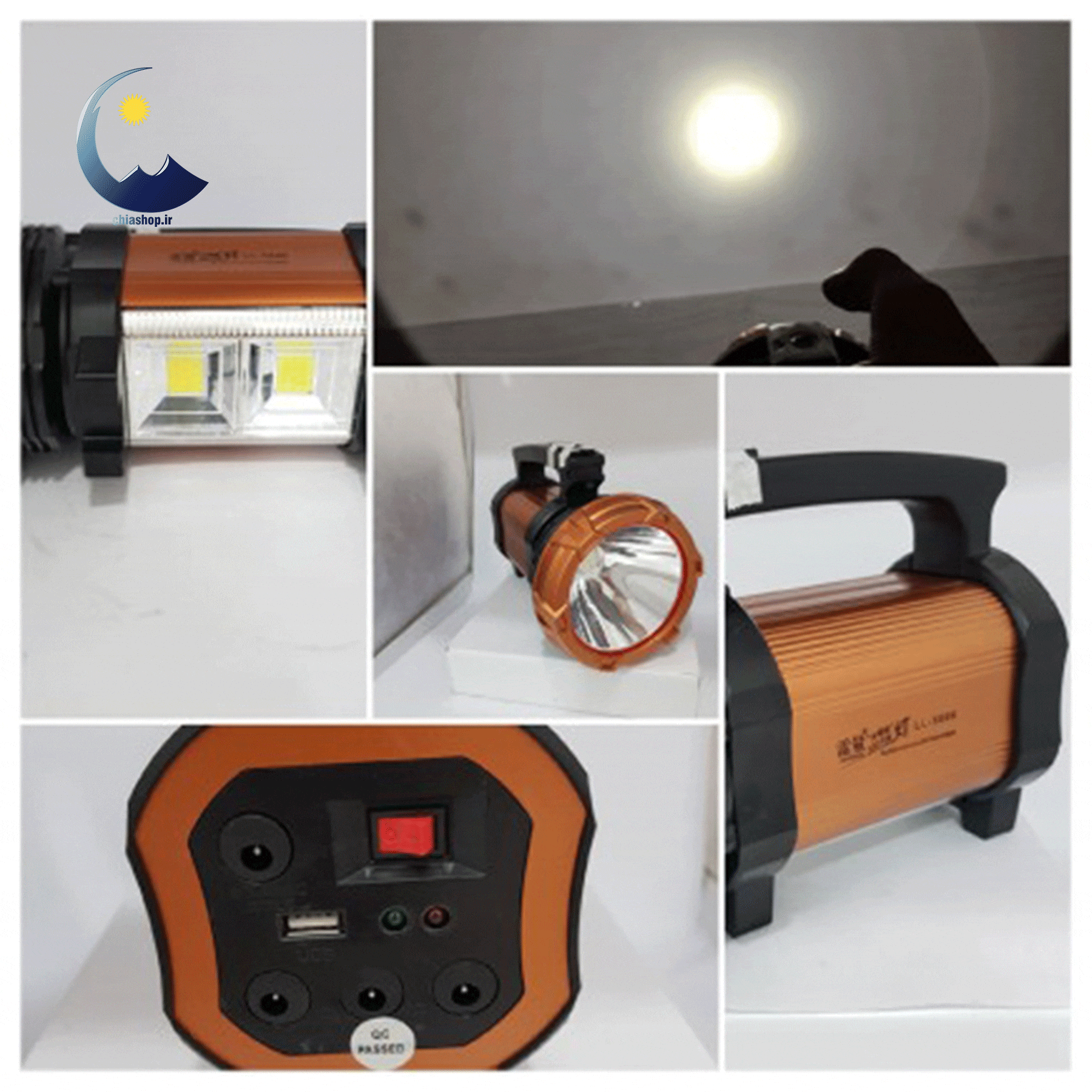 نورافکن دستی و چراغ قوه شکاری مدل flashlight LL-5806 — تصویر ۲