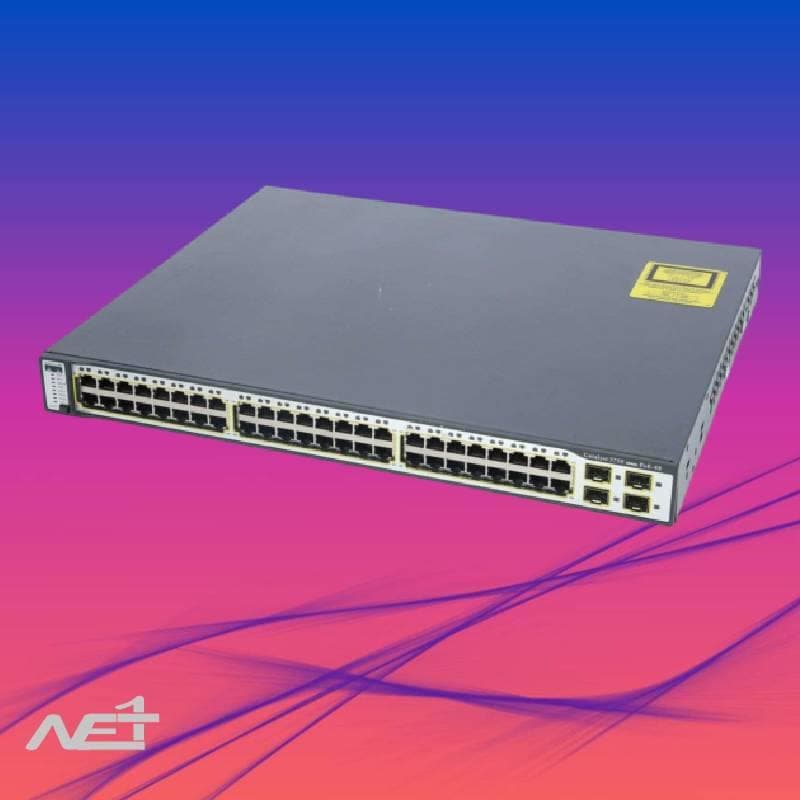 سوئیچ شبکه سیسکو مدل Cisco WS-C3750-48TS-S — تصویر ۳