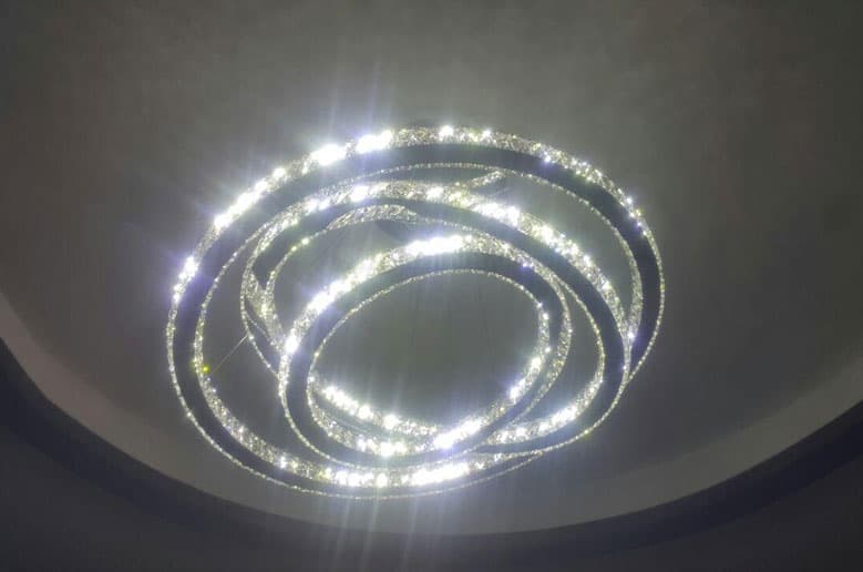 چراغ آویز مدرن 8103 سه حلقه با قطر 60-80-100 — تصویر ۴