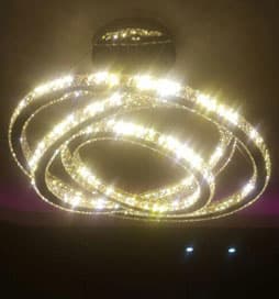چراغ آویز مدرن 8103 سه حلقه با قطر 60-80-100