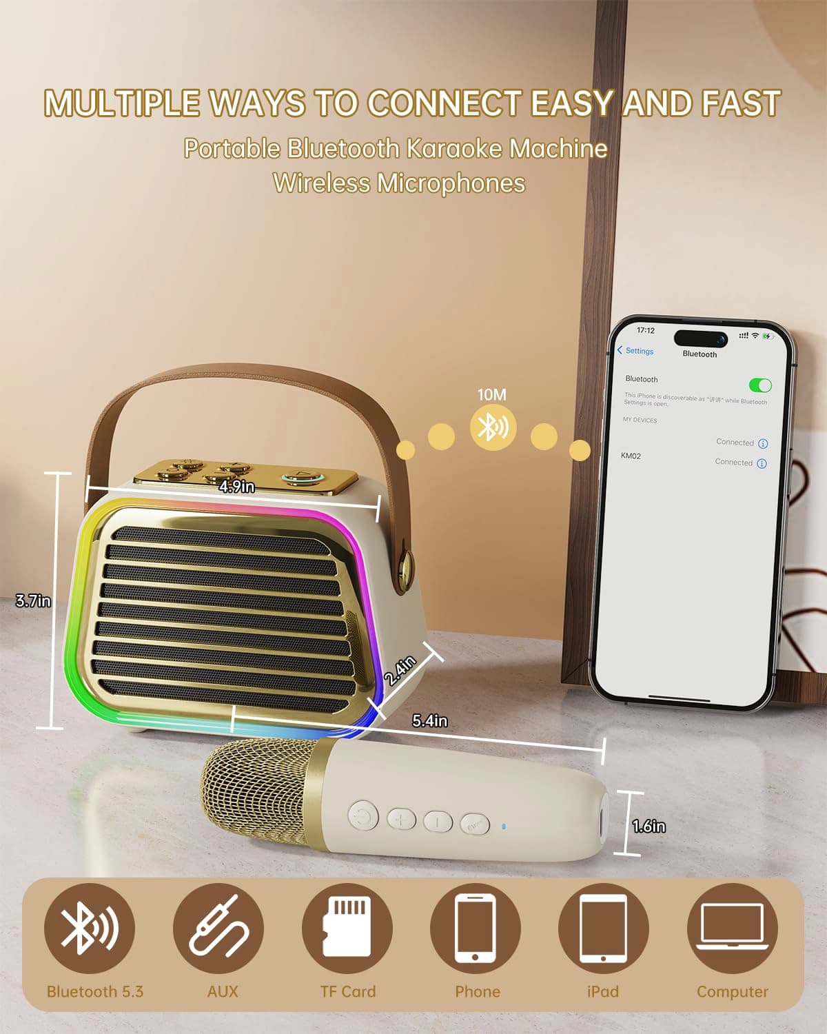 اسپیکر بلوتوث شارژی AULA K20 — تصویر ۳