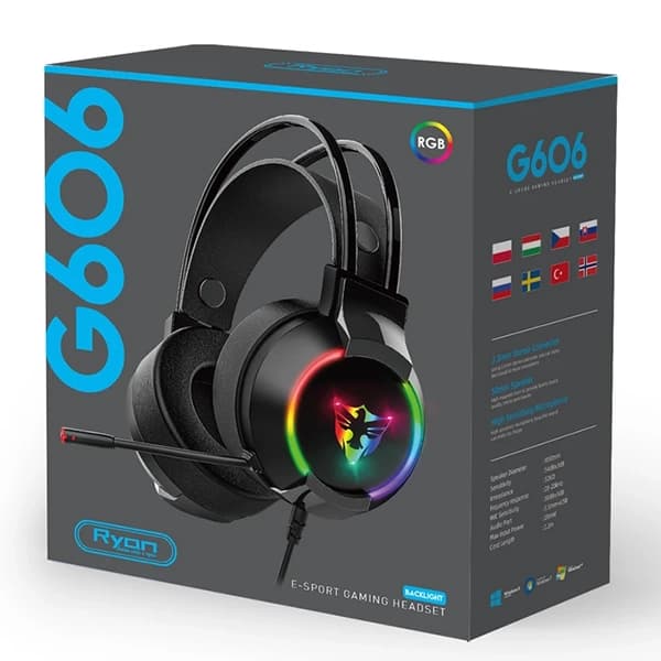 هدست سیم دار گیمینگ G606 USB — تصویر ۳