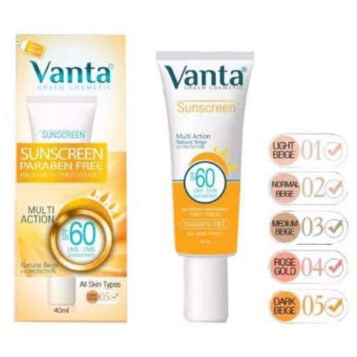کرم ضد آفتاب ونتا مدل بژ متوسط شماره 3 SPF60 حجم 40mL