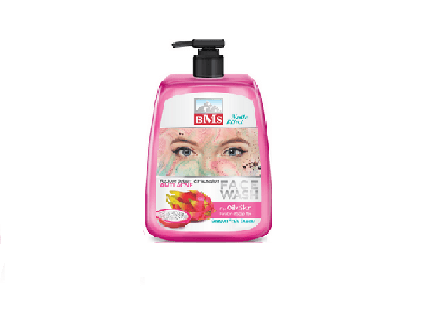 فیس واش پوست چرب حاوی عصاره دراگون فروت BMS حجم 500mL