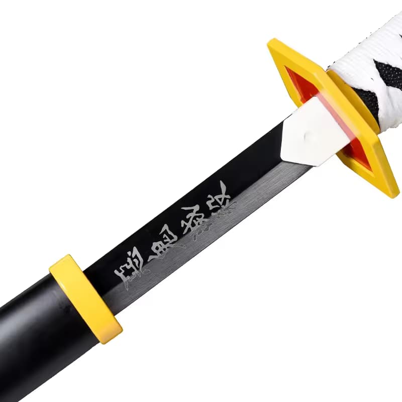 شمشیر چوبی 1 متری مدل گیو تومیوکا Giyu Tomioka طرح شیطان کش Demon Slayer کد 03 — تصویر ۶